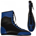 Athlete-X Boxing Boots Leather Black and Blue