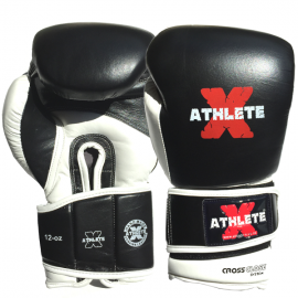 Athlete-X Boxing Gloves Leather Black / White